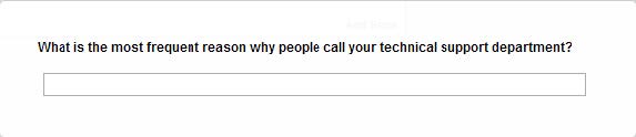 Text question option